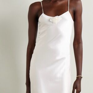 RODARTE BRIDAL White Satin Slip Dress
